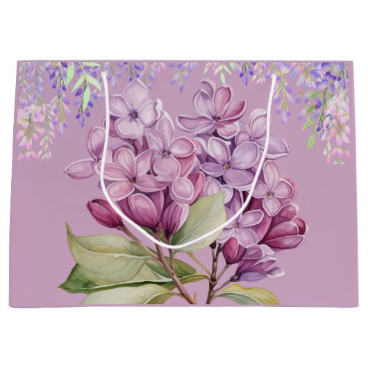 Paarse Lilacs Groot Cadeauzakje (Voorkant)