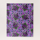 Paarse Lilacs Karner Blauwe Vlinders NH Symbolen Legpuzzel (Verticaal)