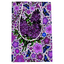 Paarse Lilacs Karner Blauwe Vlinders NH Symbolen Medium Cadeauzakje