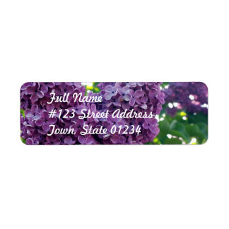Paarse Lilacs Mailing Label