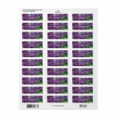 Paarse Lilacs Mailing Label (Full Sheet)