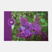 Paarse Lilacs op een lentedag gepersonaliseerd Deurmat (Voorkant)