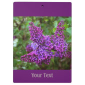 Paarse Lilacs op een lentedag gepersonaliseerd Klembord (Achterkant)