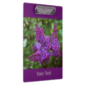 Paarse Lilacs op een lentedag gepersonaliseerd Klembord (Rechts)