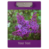 Paarse Lilacs op een lentedag gepersonaliseerd Klembord (Voorkant)