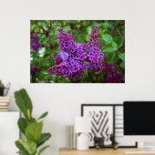 Paarse Lilacs op een lentedag Poster (Thuiskantoor)