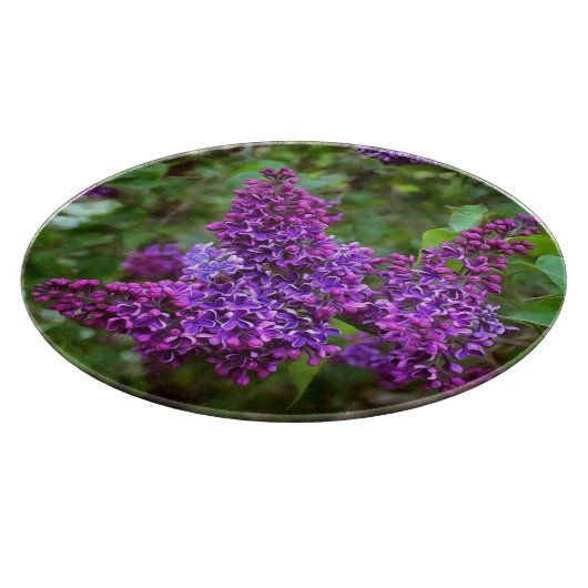 Paarse Lilacs op een lentedag Snijplank (Hoek)
