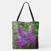 Paarse Lilacs op een lentedag Tote Bag (Achterkant)