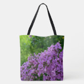 Paarse lilacs romantisch elegant paarse bloemenmam tote bag (Achterkant)