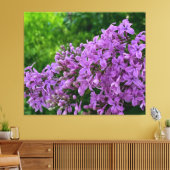 Paarse lilacs romantische elegante paarse foto van canvas afdruk (Insitu (Woonkamer))