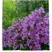 Paarse lilacs romantische elegante paarse foto van douchegordijn (Voorkant)