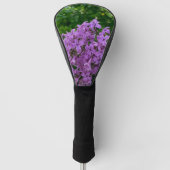 Paarse lilacs romantische elegante paarse foto van golfheadcover (Voorkant)