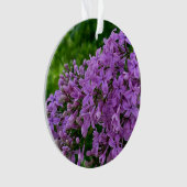 Paarse lilacs romantische elegante paarse foto van ornament (voorkant)