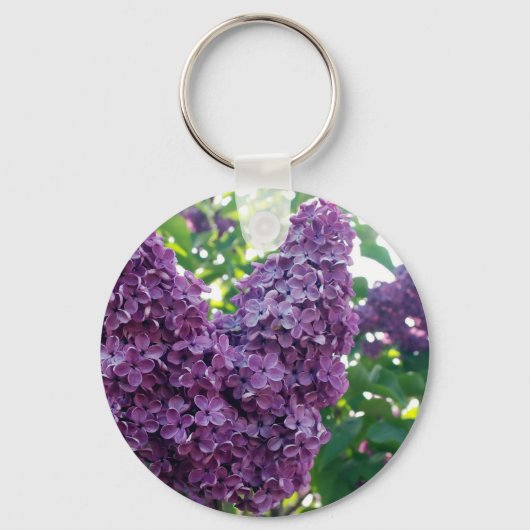 Paarse Lilacs Sleutelhanger (Voorkant)