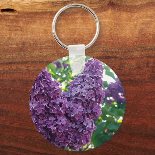 Paarse Lilacs Sleutelhanger (Voorkant)