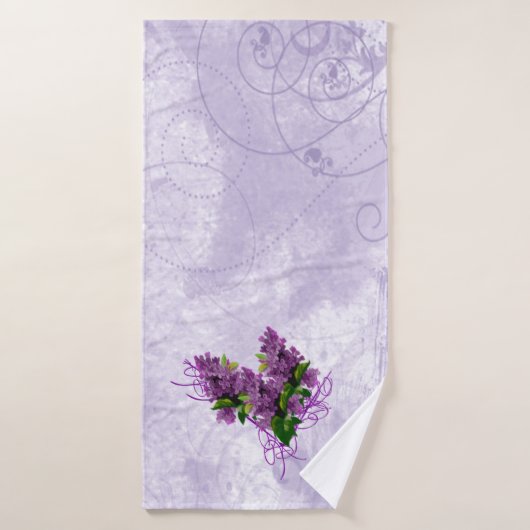 Paarse Lilacs Towel Set Bad Handdoek (Badhanddoek)