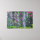 Paarse Lilacs White Water Abstract Art Canvas Afdruk (Voorkant)