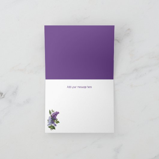 Paarse lila's dank u (Binnen)