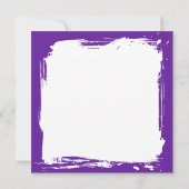  Paarse lila's en zwarte koffie Kaart (Achterkant)