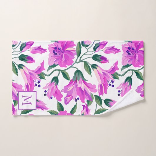 Paarse Lilies Bad Handdoek (Handdoek)