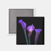 Paarse Lilies Magneet (Voorkant / Achterkant)