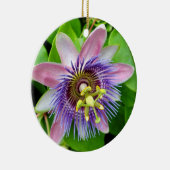 Paarse Lilikoi Passion Flower, kerstversiering Keramisch Ornament (Rechts)