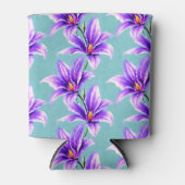 Paarse Lilly van het vallei Patroon Blikjeskoeler (Voorkant)
