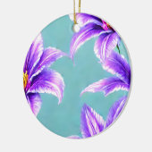 Paarse Lilly van het vallei Patroon Keramisch Ornament (Links)