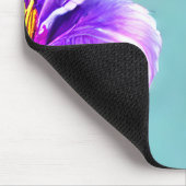 Paarse Lilly van het vallei Patroon Muismat (Hoek)