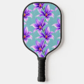 Paarse Lilly van het vallei Patroon Pickleball Paddle (Achterkant)