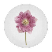 Paarse Lily Flower Glass Cutting Board 12" Snijplank (Voorkant)