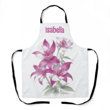Paarse Lily Flowers gepersonaliseerd