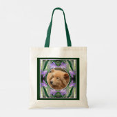 Paarse Lily Flowers Lijst Creëer Uw eigen foto Tote Bag (Achterkant)