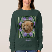 Paarse Lily Flowers Lijst Creëer Uw eigen foto Trui (Voorkant)