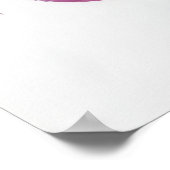 Paarse Lily Flowers Poster (Hoek)