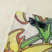 Paarse Lily Strandlaken (In situ)