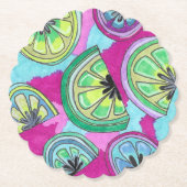 Paarse Limey geschulpte papier Onderzetter (Voorkant)