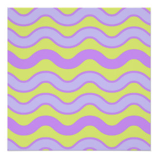 Paarse Limo Groovy Streep Moderne Minimalistische Perfect Poster