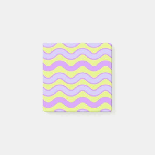 Paarse Limoen Groovy Stripe Levendige Lente Zomer Post-it® Notes (Voorkant)