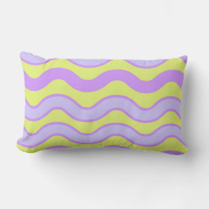 Paarse Limoen Groovy Stripe Moderne Minimalistisch Kussen