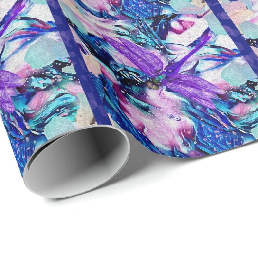 Paarse limonade cadeaupapier (Rol Hoek)