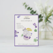 Paarse Limonade Denk Aan Jou Briefkaart (Staand voorkant)