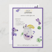 Paarse Limonade Denk Aan Jou Briefkaart (Voorkant / Achterkant)