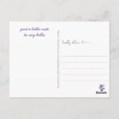 Paarse Limonade Denk Aan Jou Briefkaart (Achterkant)