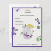 Paarse Limonade Denken Aan Jou Briefkaart (Voorkant / Achterkant)