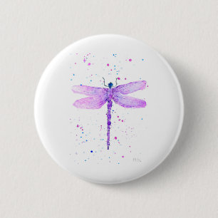 Paarse limonade ronde button 5,7 cm