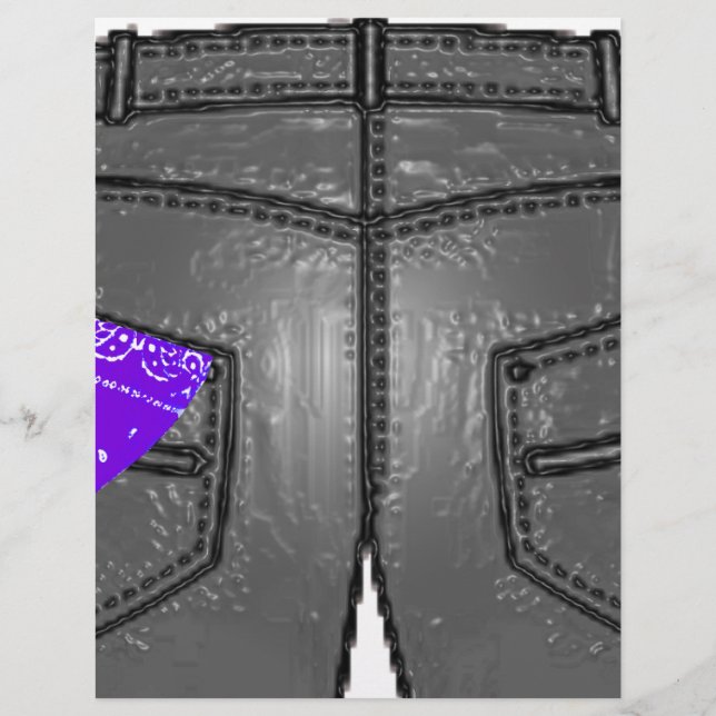 Paarse linker zakdoek (Voorkant)