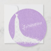 Paarse linnen en witte dress 2 kaart (Achterkant)