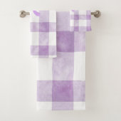 Paarse Lint Bad Handdoek (Insitu)