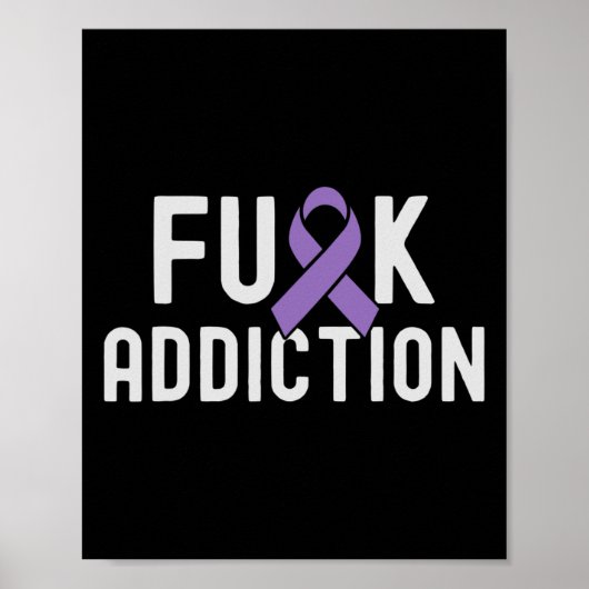 Paarse Lint FCK Verslaving Overdosis Bewustzijn 3 Poster (Voorkant)